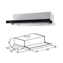 Căn hộ chung cư có nên dùng máy hút mùi không? 12 MÁY HÚT MÙI ÂM TỦ CANZY CZ 7002G