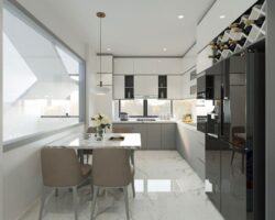 Tủ bếp nhựa Acrylic ML81 7 Tủ bếp Acrylic ML81 thiết kế tủ bếp theo yêu cầu