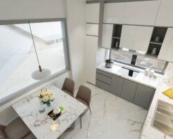 Tủ bếp nhựa Acrylic ML81 6 Tủ bếp Acrylic ML81 thiết kế tủ bếp theo yêu cầu