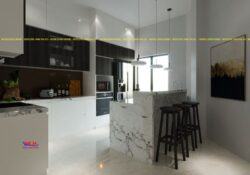 Tủ bếp Acrylic ML 84 11 Tủ bếp Acrylic ML 84 Thiết kế nội thất bếp