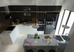 Tủ bếp Acrylic ML 84 10 Tủ bếp Acrylic ML 84 Thiết kế nội thất bếp