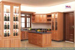 Tủ bếp gỗ căm xe ML 88 giá tốt