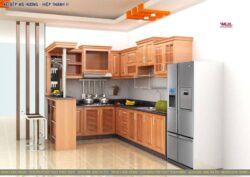 Tủ bếp gỗ sồi ML 87 giá rẻ