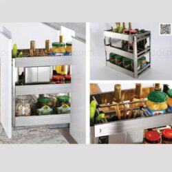 Giá dao thớt chai lọ inox hộp Eurogold EU1035