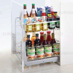Giá gia vị inox nan vuông EuroGold