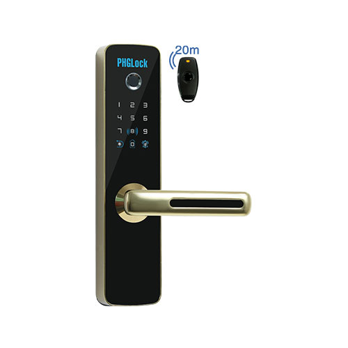 Khóa điện tử PHGlock FP7153 Gold với remote