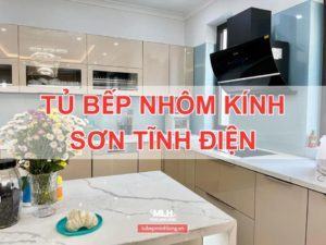 tu bep nhom kinh son tinh dien