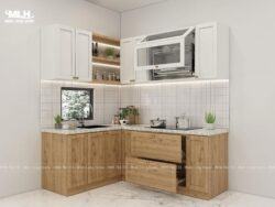 Tủ bếp nhựa Pima phủ melamine TBN02