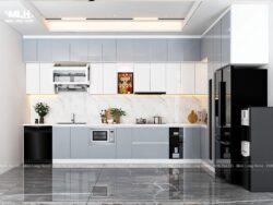 Tủ bếp nhựa Composite hiện đại TBN19