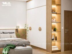 Tủ quần áo gỗ công nghiệp kịch trần TAML12