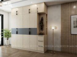 Tủ quần áo MDF kịch trần TAML19