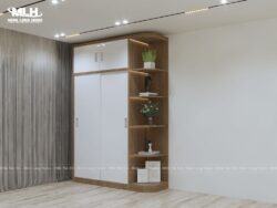 Tủ quần áo gỗ MDF chống ẩm cửa lùa TAML04