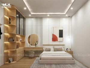 Thiết kế nội thất phòng ngủ nhà chị Quỳnh Bình Phước 12 noi that phong ngu chi quynh