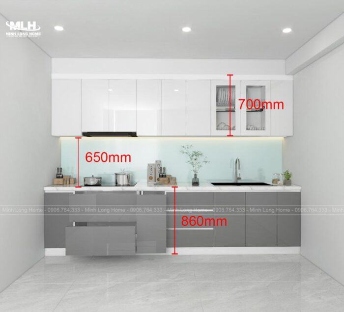 Kích thước tủ bếp theo phong thủy hợp lý và tiện nghi - Minh Long Home