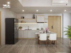 Tủ bếp MDF chống ẩm phủ melamine ML215