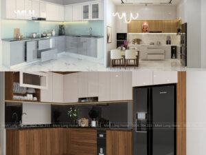 Bảng màu tủ bếp Acrylic đẹp