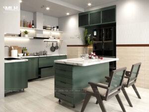 30+ mẫu tủ bếp có quầy bar hiện đại và tiện ích 17 tu bep co quay bar