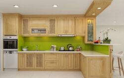 Tủ bếp nhôm vân gỗ TNML03 6 tu bep nhom van go 2