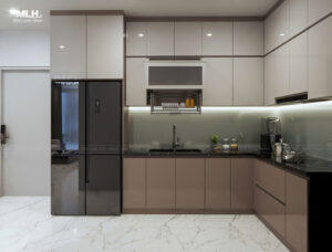 co nen lam tu bep bang chat lieu acrylic