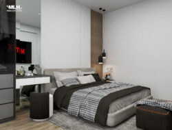 Giường ngủ bọc da cao cấp GNBN08